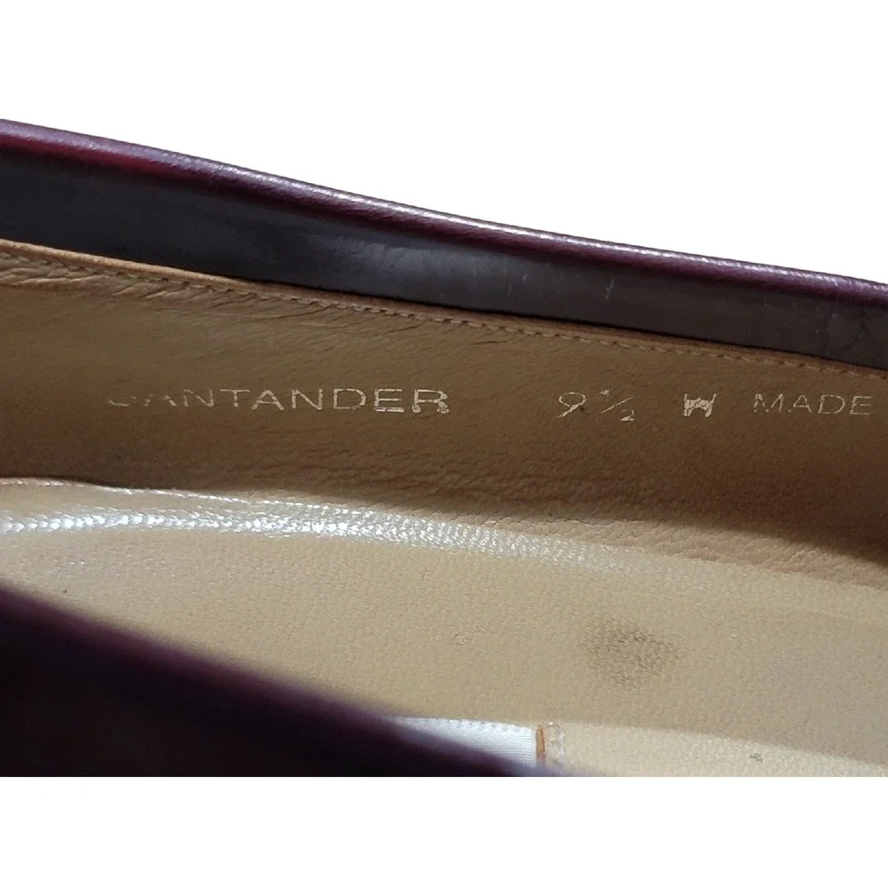 Mezlan Santander Tassel Loafers Men's 9.5W Oxblood Leather Moc Toe Dress Shoes